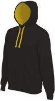 MEN'S CONTRAST Kapucnis felső SWEATSHIRT Black/Yellow